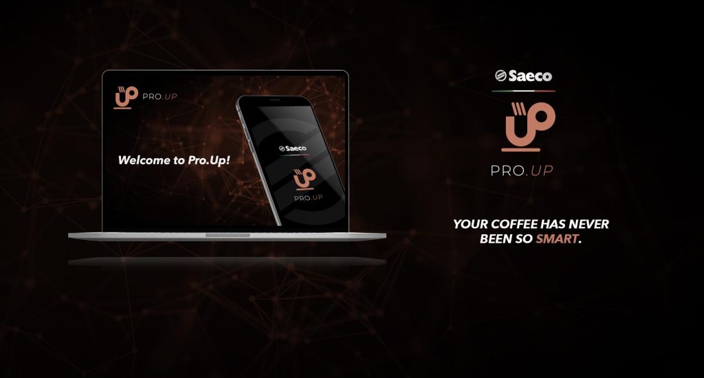 Saeco Pro.Up giúp kết nối máy pha cà phê thông minh Saeco Magic và Saeco Royal với điện thoại
